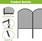 25-Pack Decorative Garden Fence - 24in/61cm H x 27ft/8.2m L Rustproof Metal Animal Barrier, Diamond Mesh Design for Yard, Patio, Christmas Tree Protection
